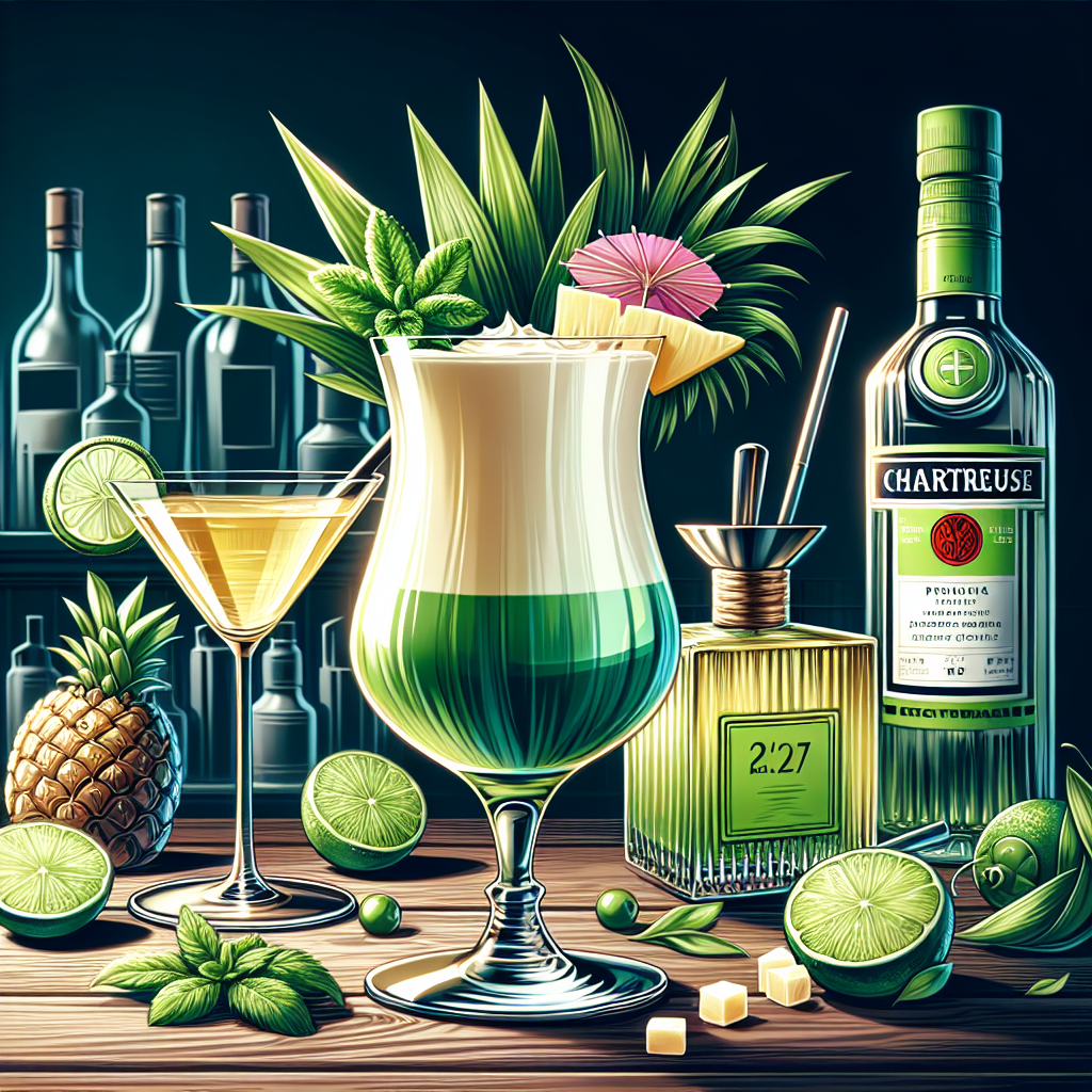 Piña Verde : Le Cocktail Qui Réinvente La Piña Colada Avec Une Touche Française