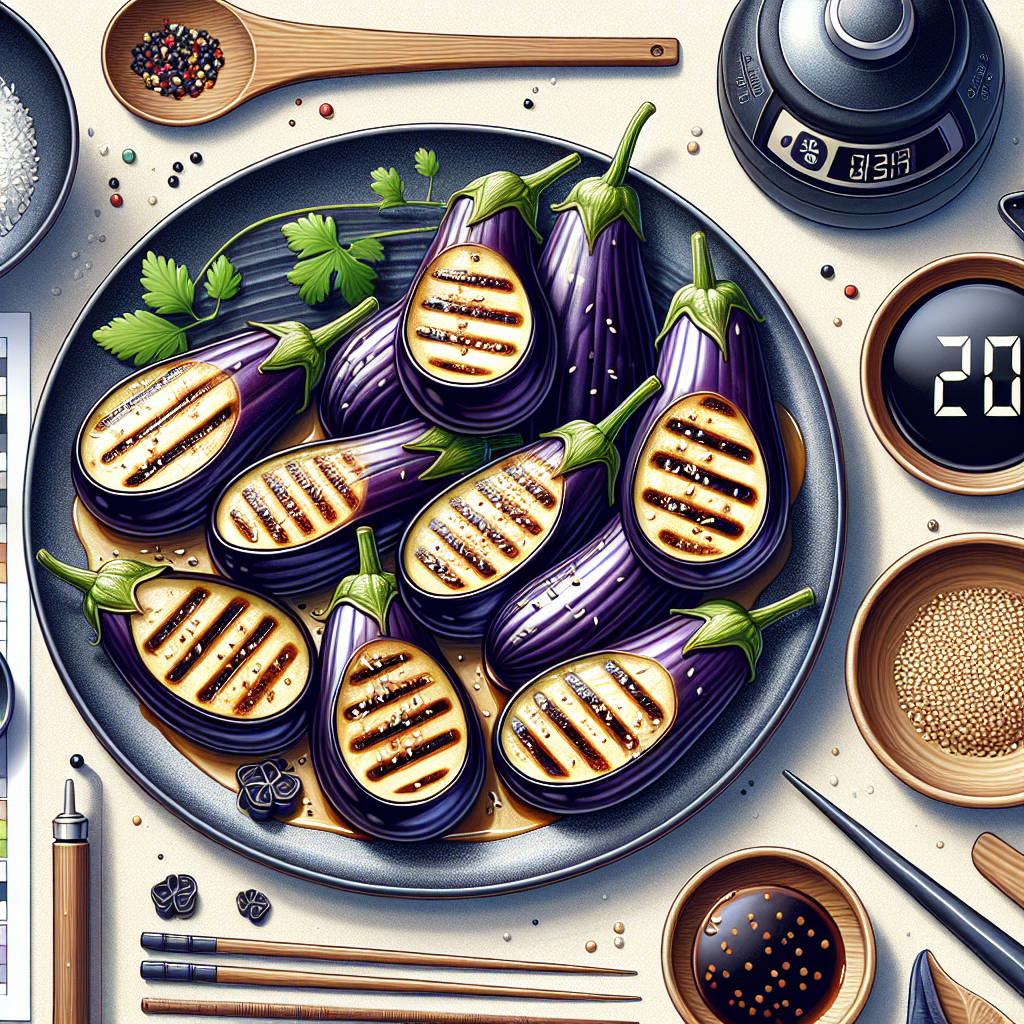 Aubergines Grillées à la Sauce Soja et Sésame : Un Délice Asiatique Facile