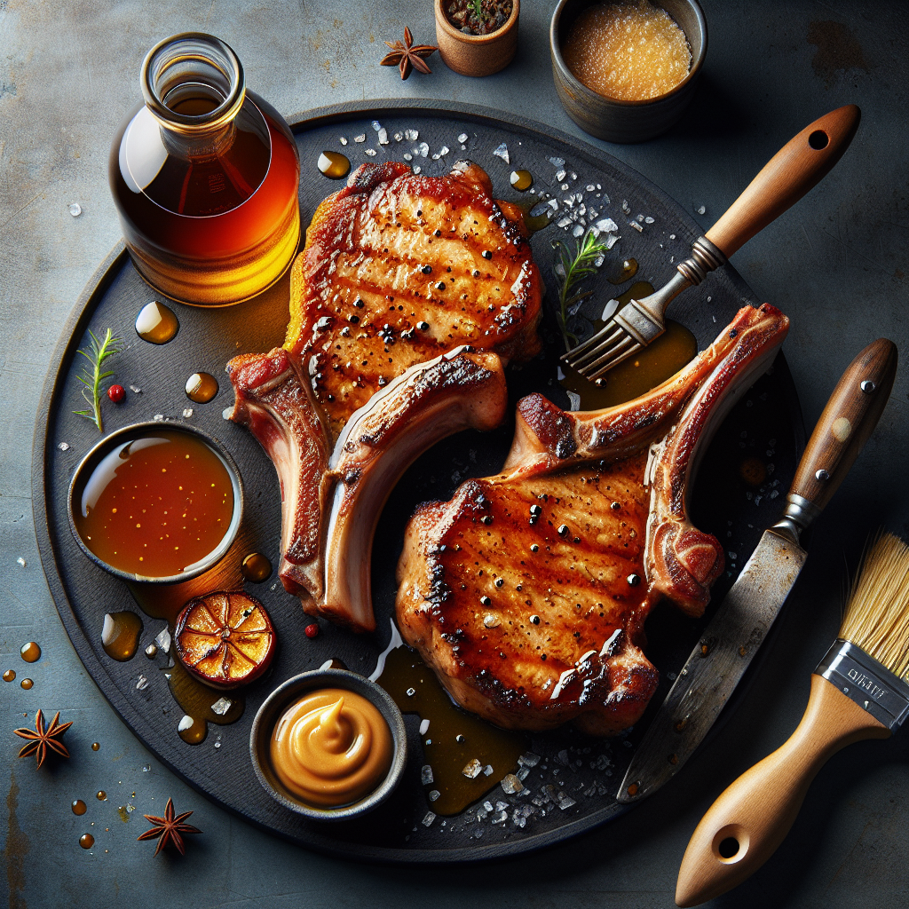 Côtelettes de Porc Double Épaisseur Marinées au Cidre : Une Recette Juteuse et Savoureuse