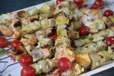 Brochettes au poisson à la plancha - Recette traditionnelle française