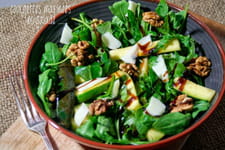 Courgettes marinées en salade